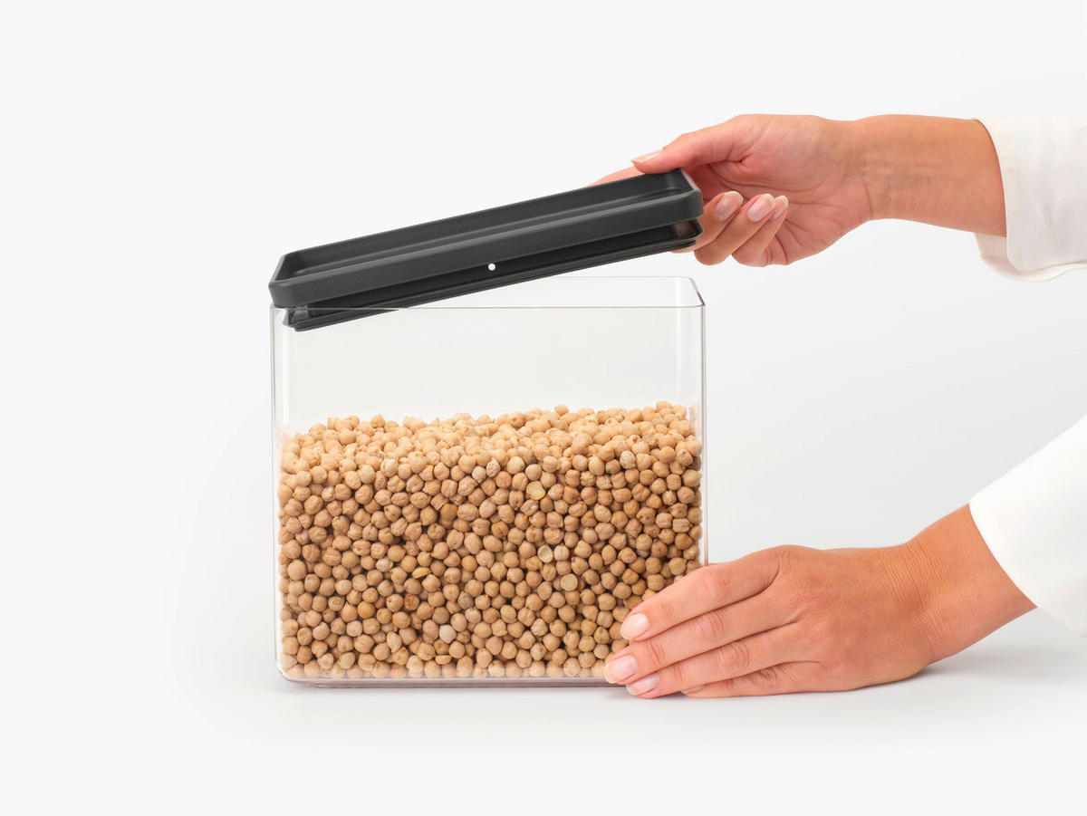 POSODA ZA SHRANJEVANJE  TASTY+  22/20,2/11,2 cm           - temno siva/prozorno, Basics, umetna masa (22/20,2/11,2cm) - Brabantia