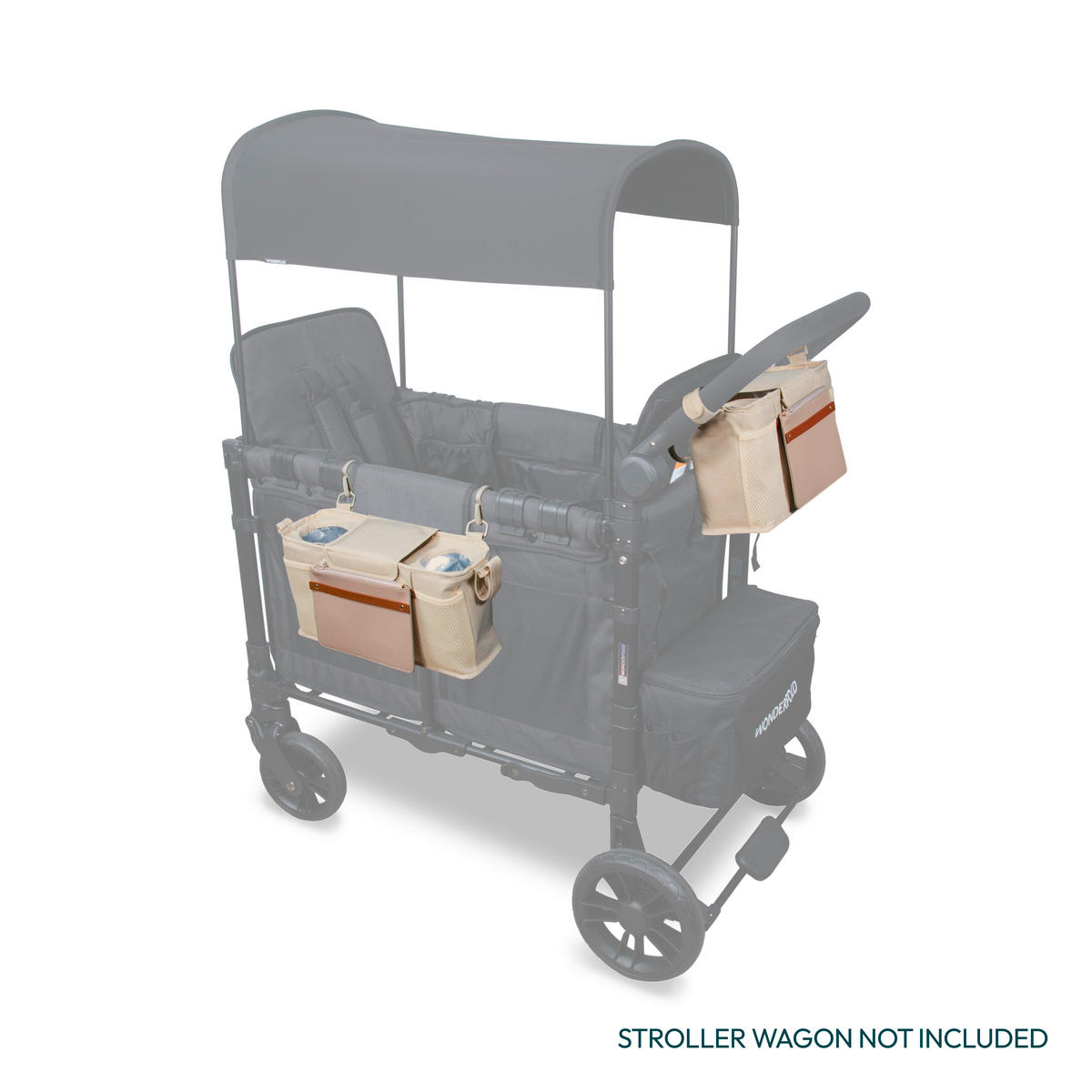 BUGGY-ORGANIZER Parent Console  - Beige, Basics, Textil (38,1/12,44/19,3cm) - WONDERFOLD