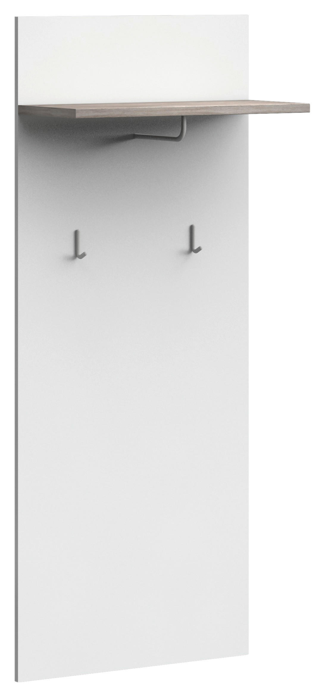 GARDEROBENPANEEL Weiß, Eichefarben - Eichefarben/Weiß, Basics (65/157/29cm) - Xora