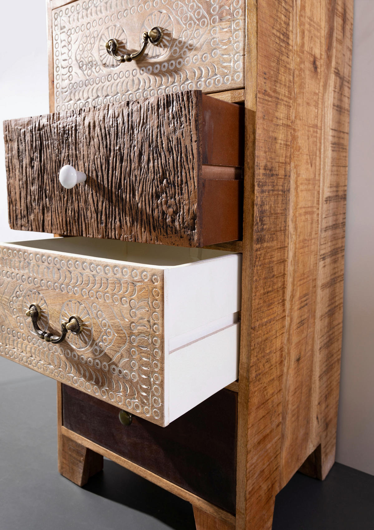 KOMMODE  in 46/120/40 cm  - Messingfarben/Multicolor, Design, Holz/Metall (46/120/40cm) - Landscape