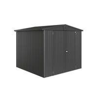 GERÄTEHAUS 244/203/228 cm  - Dunkelgrau, Design, Metall (244/203/228cm) - Biohort