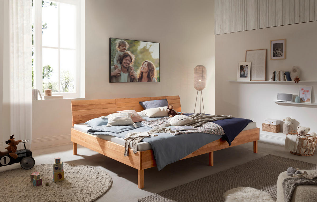 BETT 180/200 cm,  in Wildeiche,  - Wildeiche, Design, Holz (180/200cm) - Linea Natura