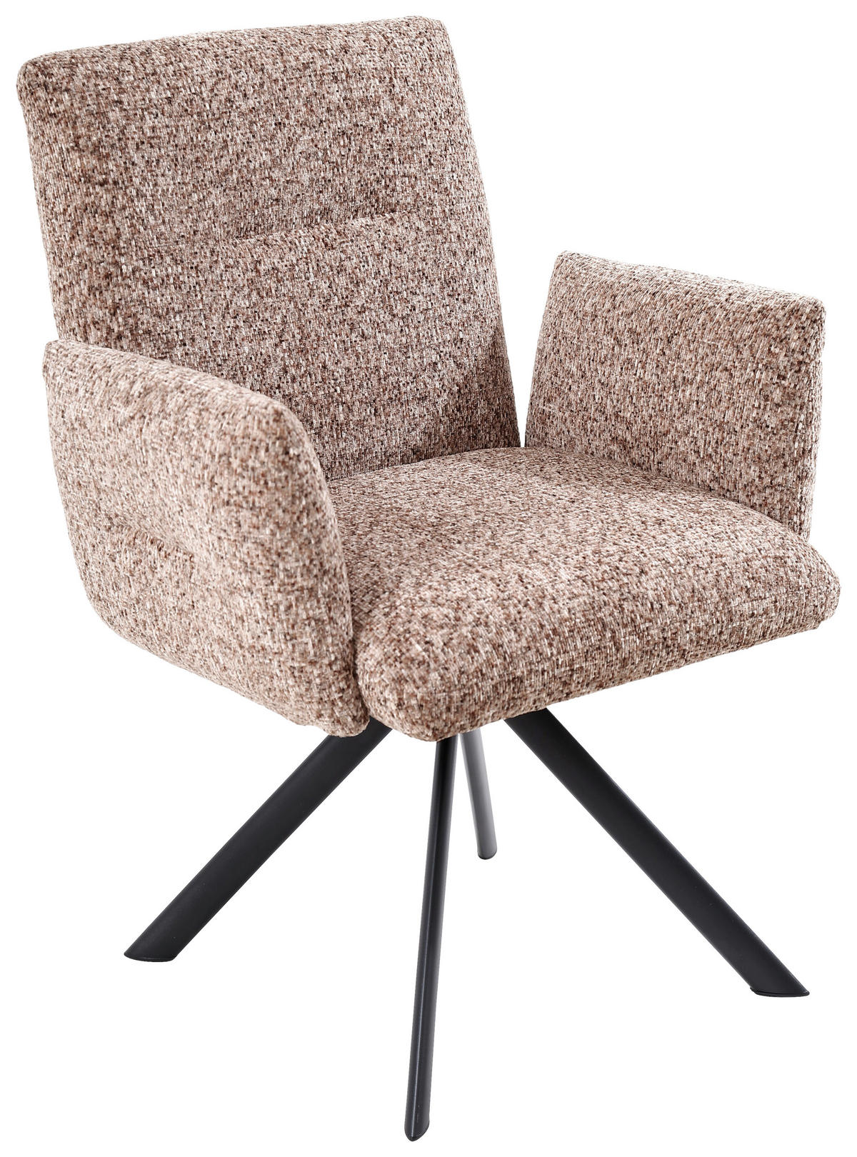 ARMLEHNSTUHL  in Eisen Webstoff  - Pink/Multicolor, Design, Textil/Metall (68/88/66cm) - Hom`in