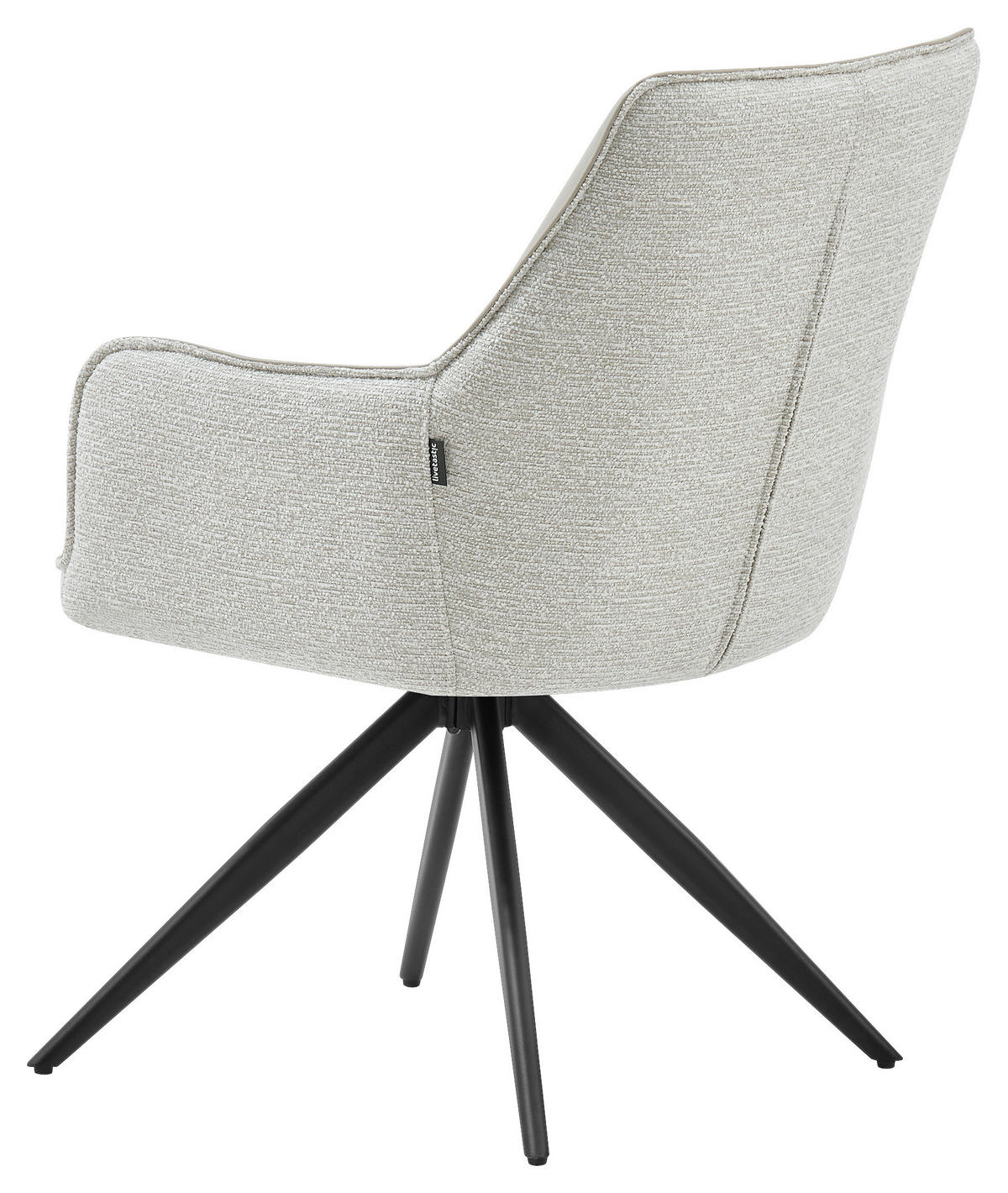 STOLICA S NASLONOM ZA RUKE  crna, taupe  drvo, metal, tekstil      - crna/taupe, Moderno, drvo/metal (58/87/61,5cm) - Livetastic