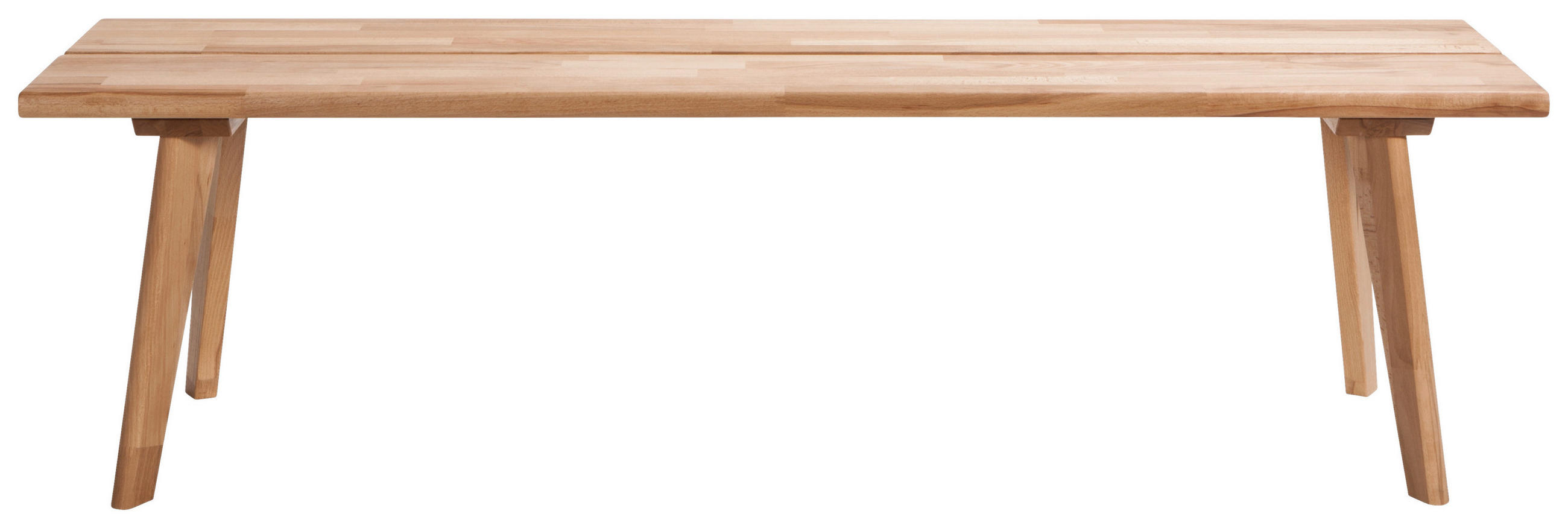 SITZBANK 140/38/37 cm Buchefarben Kernbuche massiv  - Buchefarben, Design, Holz (140/38/37cm) - Hasena