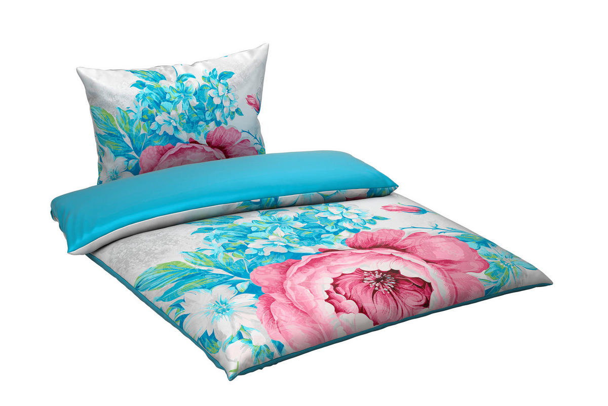 VÄNDBART PÅSLAKANSET TANJA satin 150/210 cm  - multicolor, Trend, textil (150/210cm) - Esposa