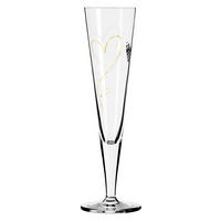 CHAMPAGNERGLAS 205 ml  - Goldfarben/Schwarz, LIFESTYLE, Glas (7,2/7,2/24,0cm) - Ritzenhoff