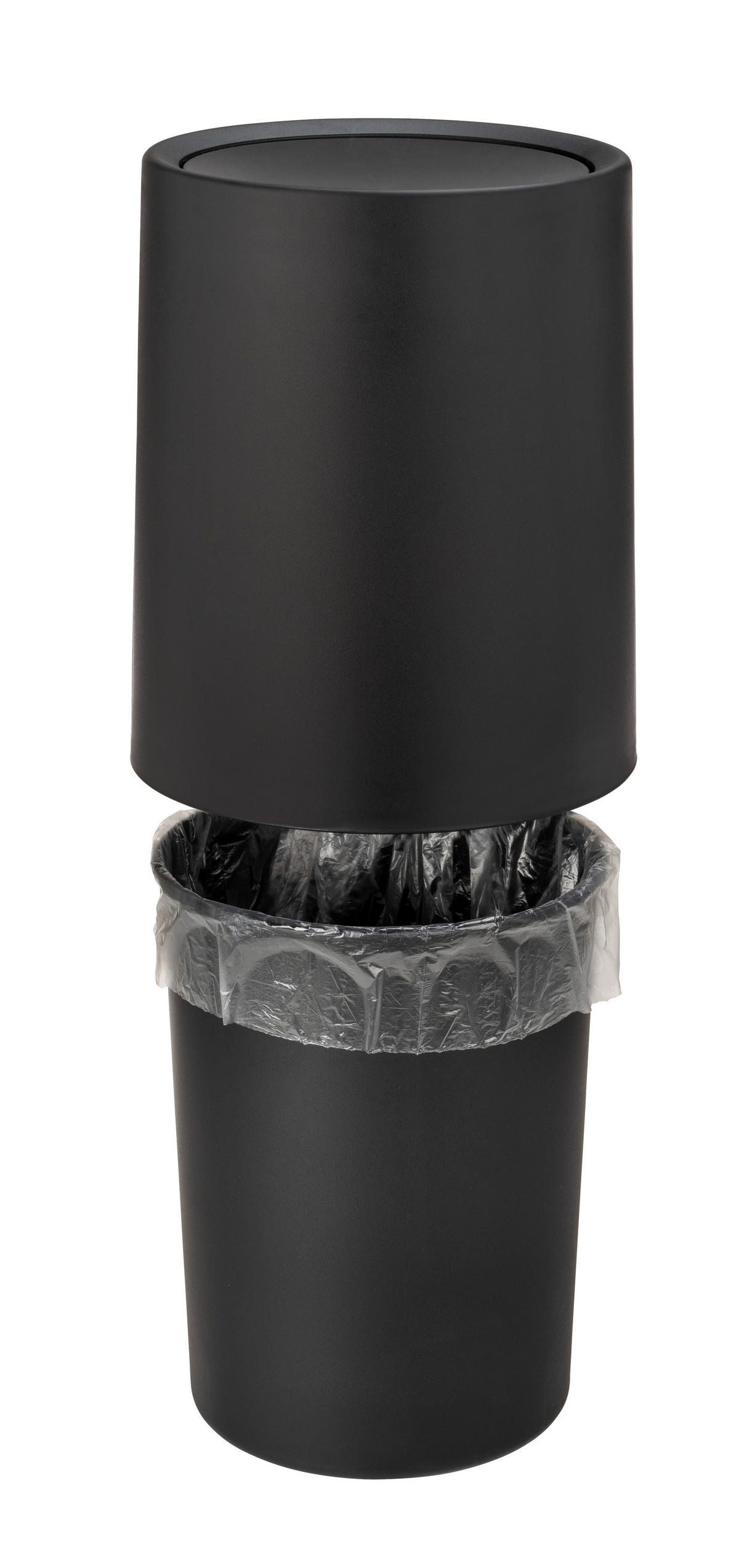 SCHWINGDECKELEIMER AGROPOLI  - Schwarz, Basics, Kunststoff (21/25,5/21cm) - Wenko
