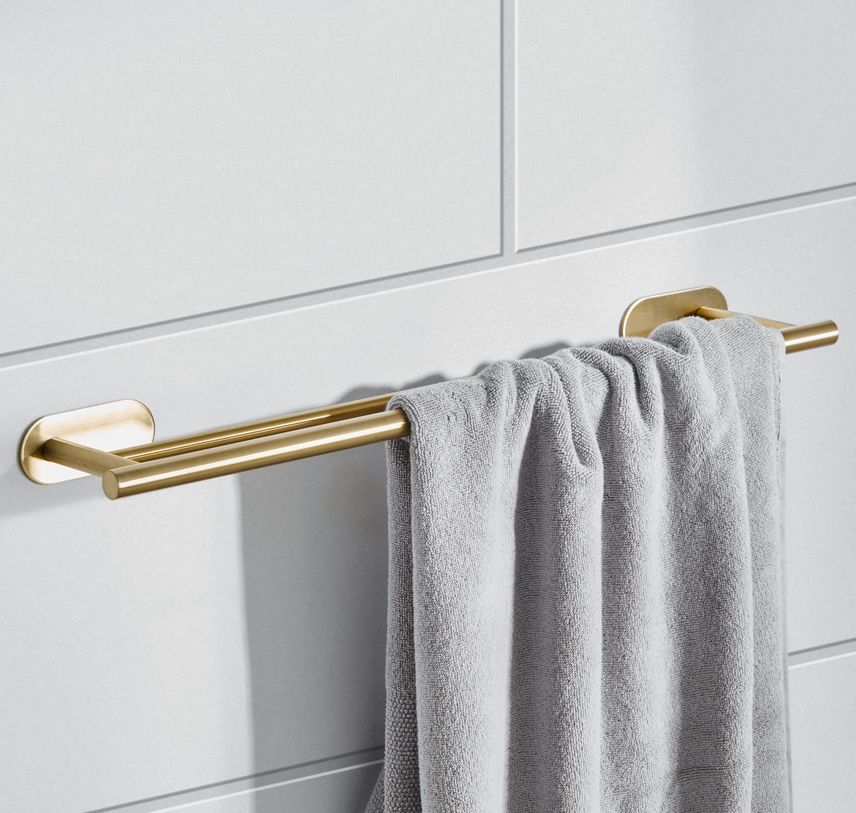 KÉZTÖRLŐTARTÓ 60/4,5/14 cm  - arany, Lifestyle, fém (60/4,5/14cm) - Mömax
