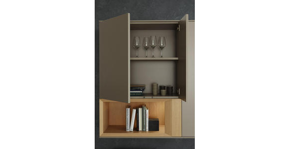WOHNWAND in Anthrazit, Grau, Eichefarben - Eichefarben/Anthrazit, Design, Holz/Holzwerkstoff (300/198/47cm) - Dieter Knoll