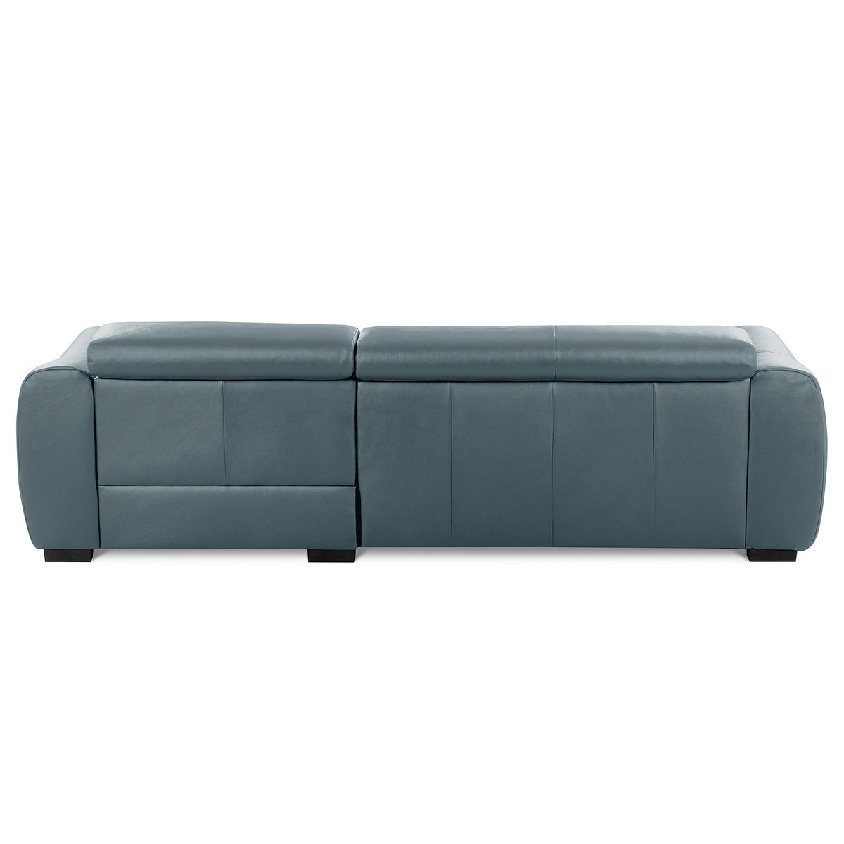 ECKSOFA  Echtleder Dunkelblau  - Schwarz/Dunkelblau, Design, Leder/Kunststoff (274/177cm) - Livetastic