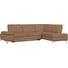 WOHNLANDSCHAFT in Leder Braun - Alufarben/Braun, Design, Leder/Metall (283/213cm) - Dieter Knoll WOHNLANDSCHAFT in Leder Braun - Alufarben/Braun, Design, Leder/Metall (283/213cm) - Dieter Knoll