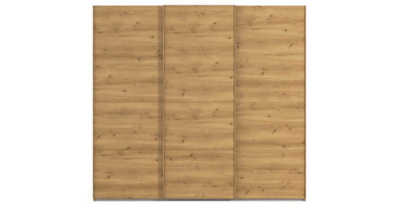 SCHWEBETÜRENSCHRANK 242/223/68 cm 3-türig Eichefarben  - Eichefarben, Design, Holzwerkstoff/Kunststoff (242/223/68cm) - Novel