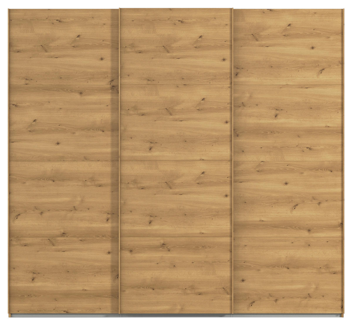 SCHWEBETÜRENSCHRANK 242/223/68 cm 3-türig Eichefarben  - Eichefarben, Design, Holzwerkstoff/Kunststoff (242/223/68cm) - Novel