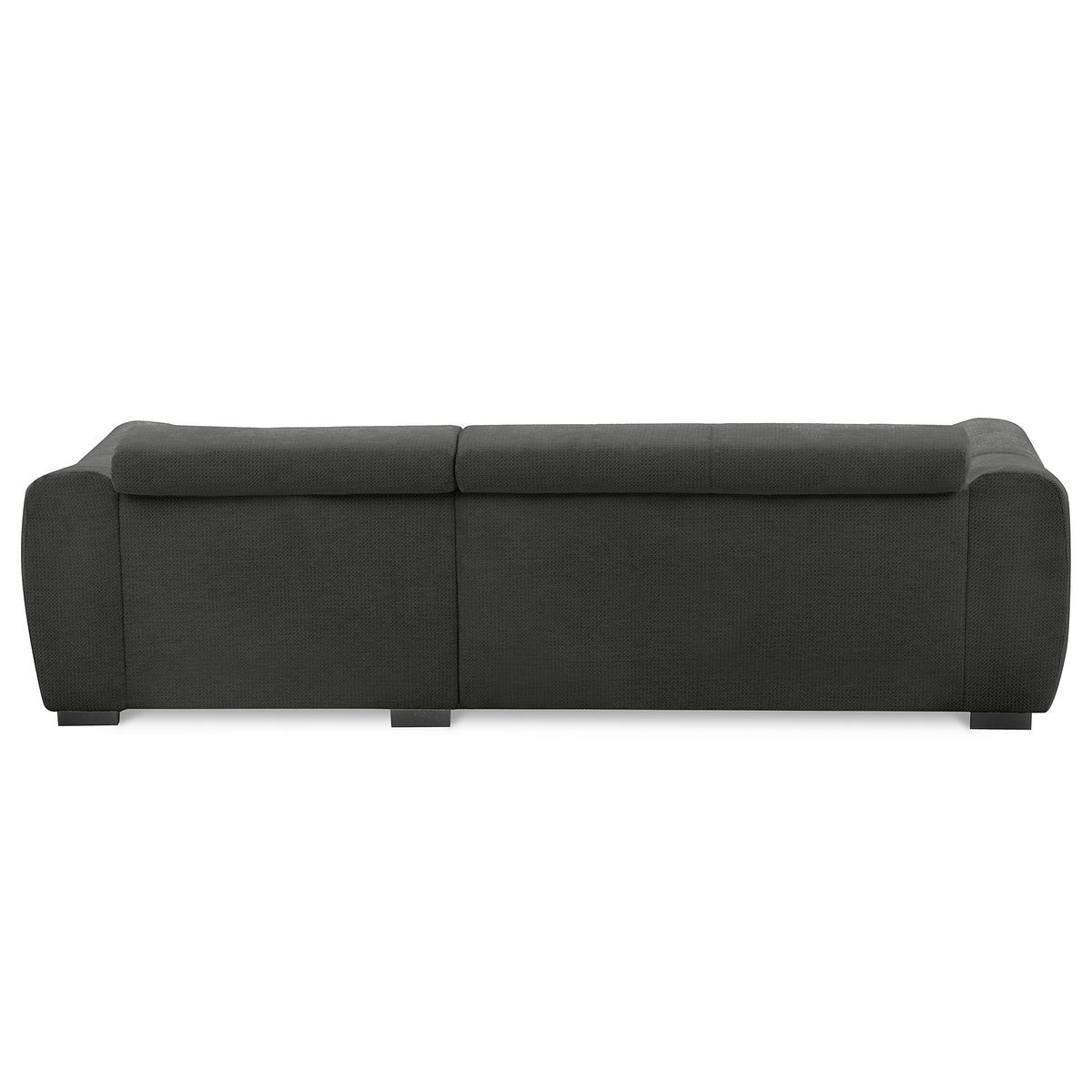 ECKSOFA  Webstoff Schwarz  - Schwarz, Design, Kunststoff/Textil (274/177cm) - Livetastic