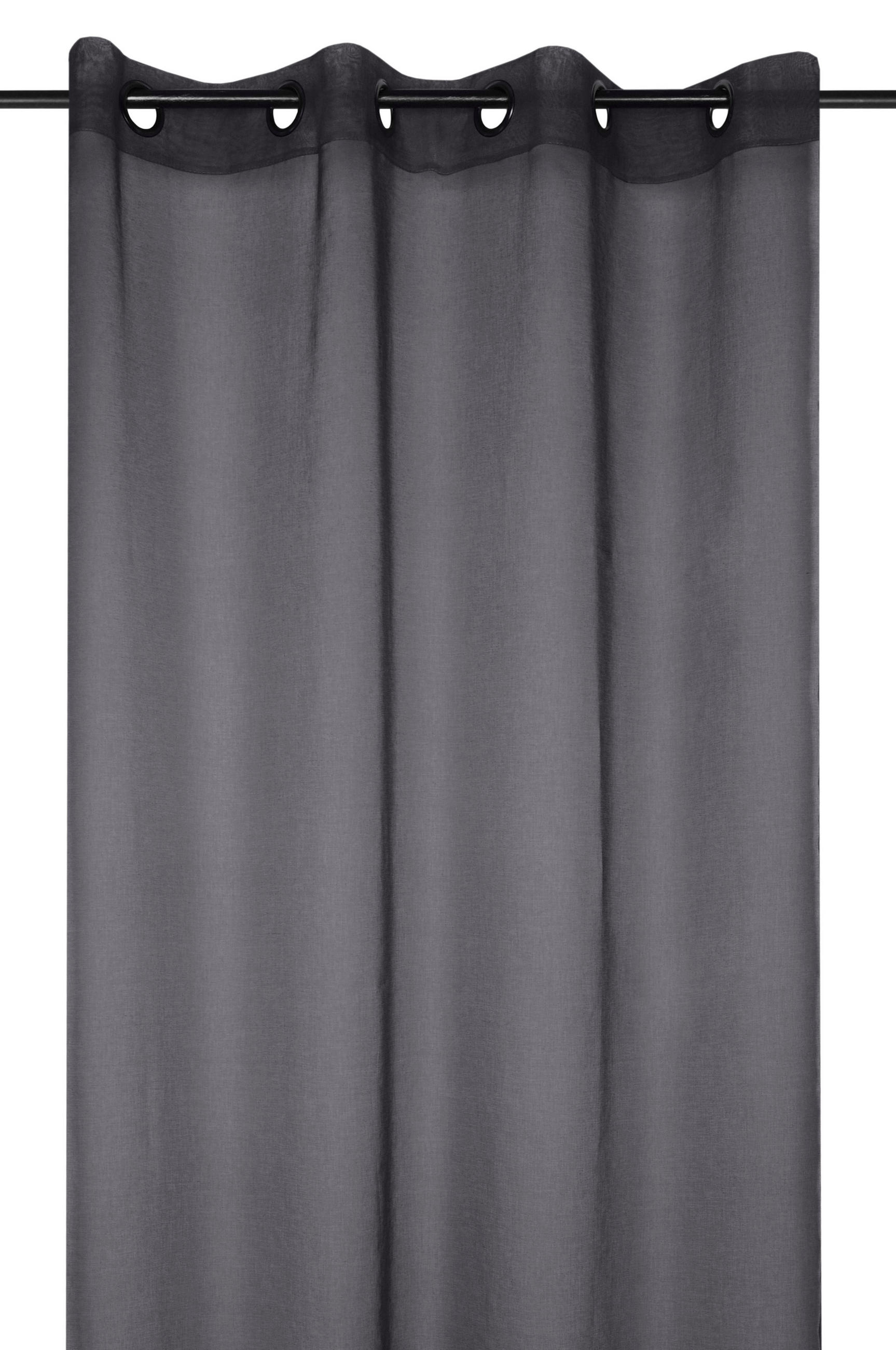 GOTOVA ZAVJESA antracit  135/260 cm  - antracit, Basics, tekstil (135/260cm)