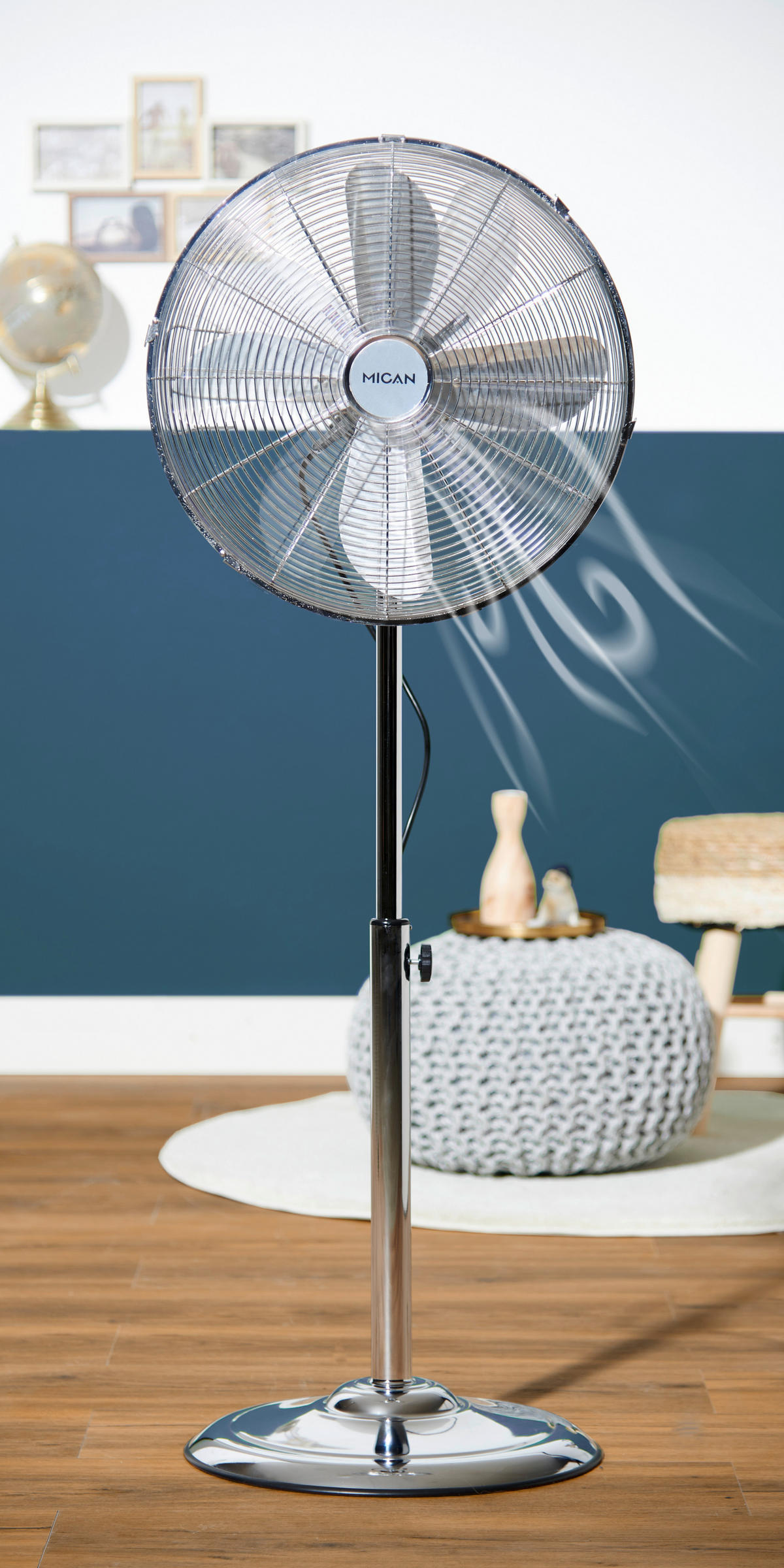 PELARFLÄKT - kromfärg/silver, Basics, metall/plast (46/40/123cm) - Homeware