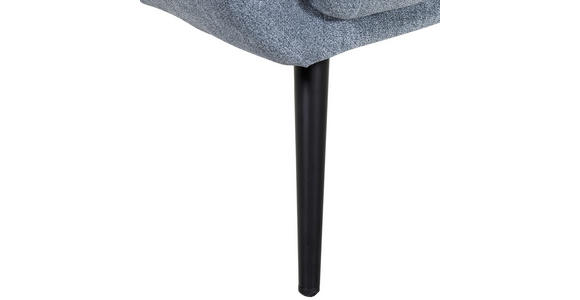 OHRENSESSEL Flachgewebe Dunkelgrau - Dunkelgrau/Schwarz, KONVENTIONELL, Textil/Metall (75/111/83cm) - Carryhome