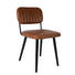 STUHL Lederlook Braun - Schwarz/Braun, Design, Textil/Metall (58/46/81cm) STUHL Lederlook Braun - Schwarz/Braun, Design, Textil/Metall (58/46/81cm)
