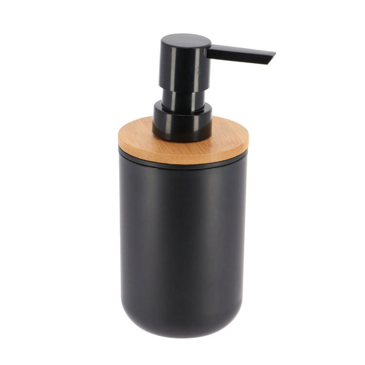 DOZATOR ZA TEČNI SAPUN  crna  drvo, plastika  - crna, Osnovno, drvo/plastika (7,20/16/0,1cm) - Homeware