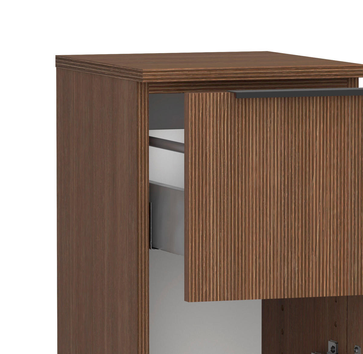 UNTERSCHRANK 30/79 /35 cm   - Dunkelbraun/Schwarz, Natur, Holzwerkstoff/Kunststoff (30/79 /35cm) - Held