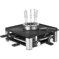 Gourmet Station 3-in-1 Lumero Lumero  - Edelstahlfarben/Schwarz, Design, Metall - WMF