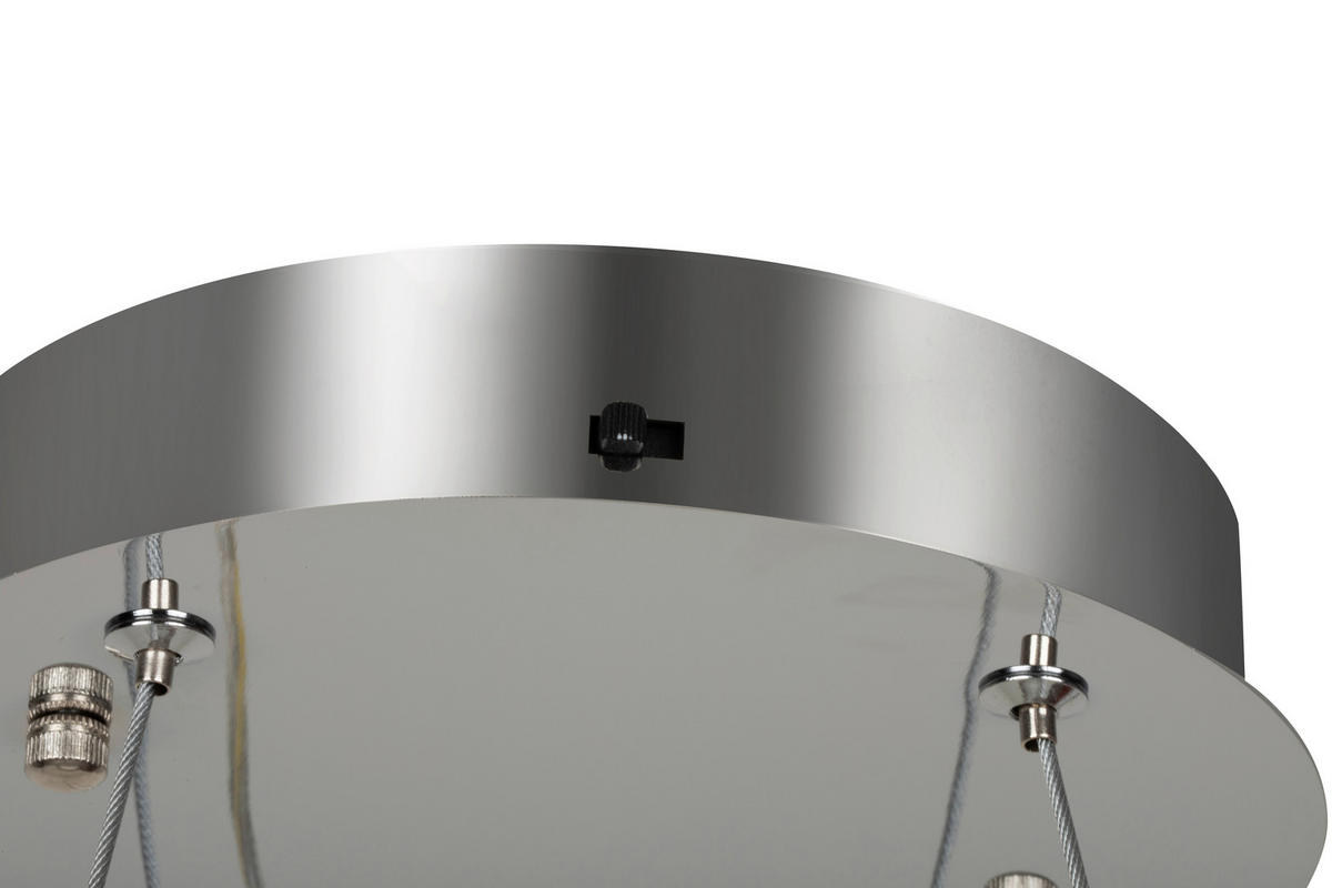 LED-HÄNGLAMPA Xihe 60/150 cm  - transparent, Lifestyle, metall/glas (60/150cm) - Glandor
