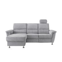 KUTNA GARNITURA tekstil  srebrne boje   - srebrne boje/boje kroma, Moderno, tekstil/metal (165/231cm) - Livetastic