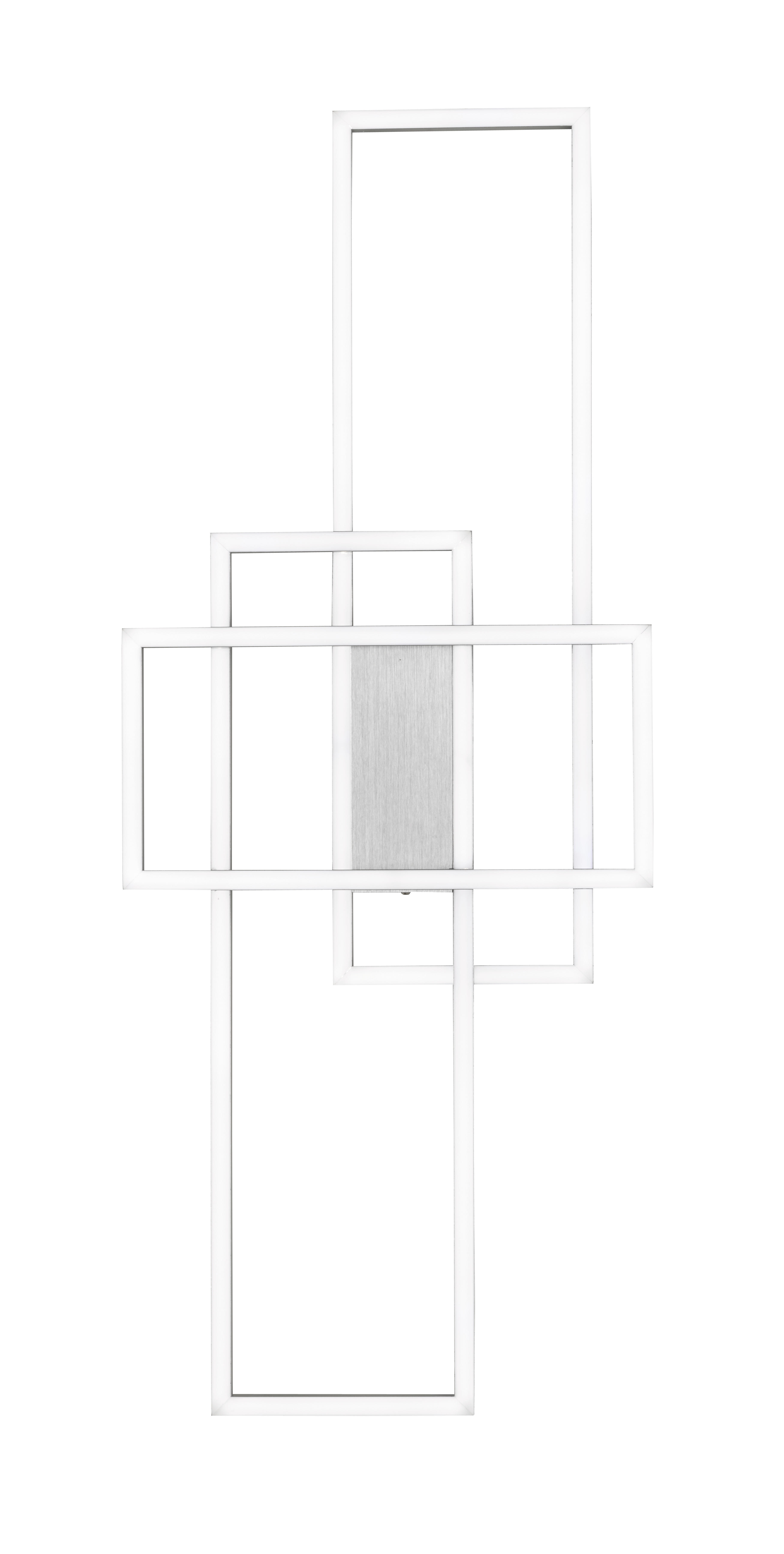 LED-DECKENLEUCHTE ZENIT  - Alufarben, Design, Metall (104/6/42cm) - Wofi