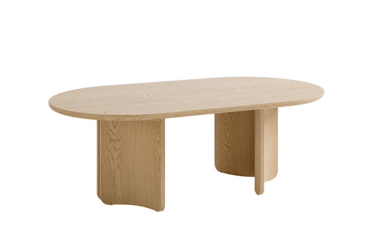 COUCHTISCH 110/60/41 cm Holzwerkstoff einfacher Aufbau, 2 in 1 Gestell  - Eiche Bianco, Modern, Holzwerkstoff (110/60/41cm) - MID.YOU