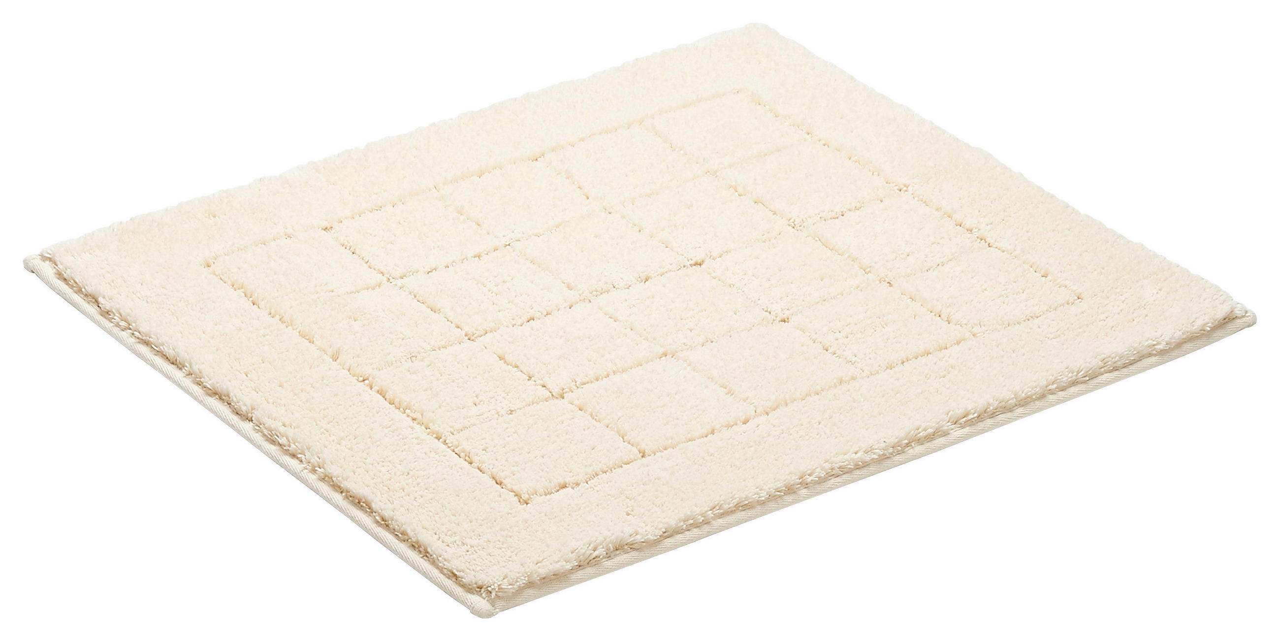 BADEMATTE Beige 55/65 cm  - Beige, Basics, Kunststoff/Textil (55/65cm) - Vossen