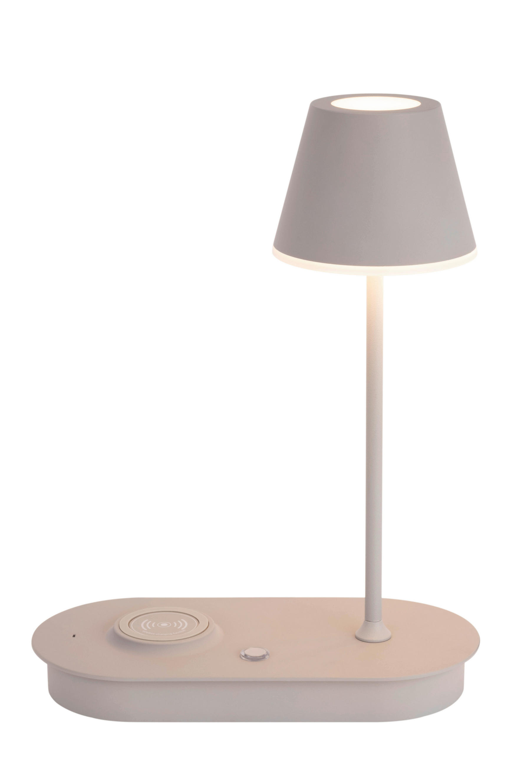 LED-TISCHLEUCHTE Paterson 25/12/33 cm  - Grau, Design, Kunststoff/Metall (25/12/33cm) - Novel