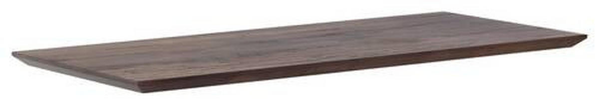 TISCHPLATTE Eiche massiv Dunkelbraun, Eichefarben  - Eichefarben/Dunkelbraun, Design, Holz (280/100/6cm) - Waldwelt