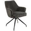 ARMLEHNSTUHL  in Eisen Cord  - Schwarz/Grau, MODERN, Holz/Textil (57/86/65cm) - MID.YOU