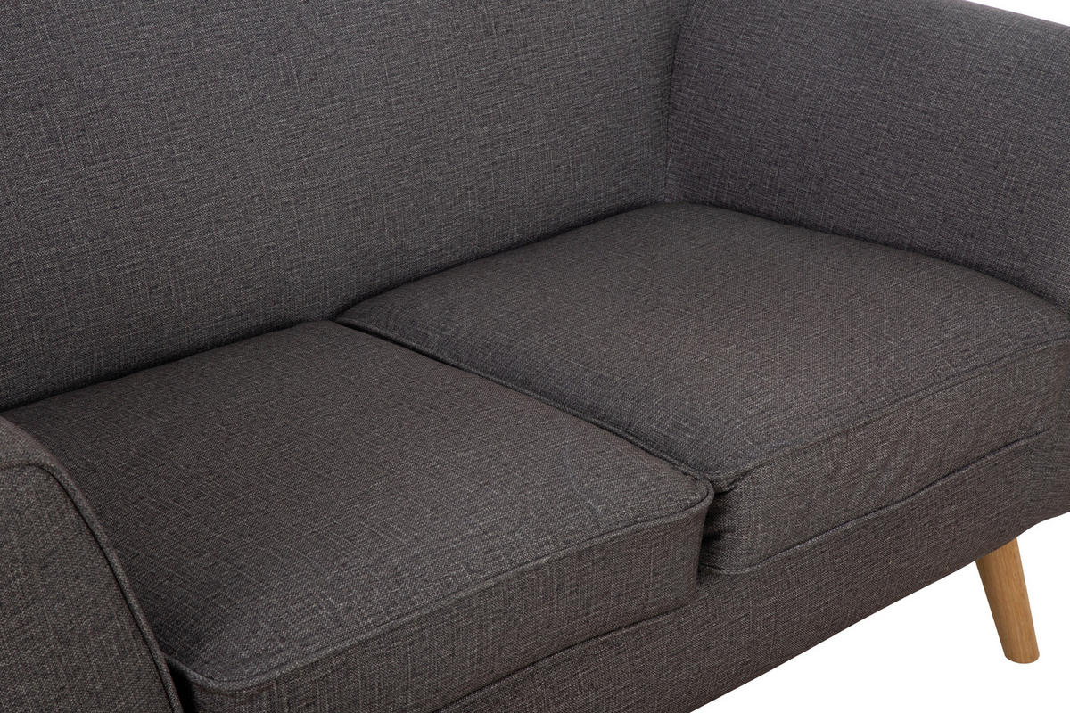 SEDACIA ZOSTAVA, textil, tmavosivá - prírodná farba/tmavosivá, Modern, drevo/textil (178.5/83/79cm) - P & B