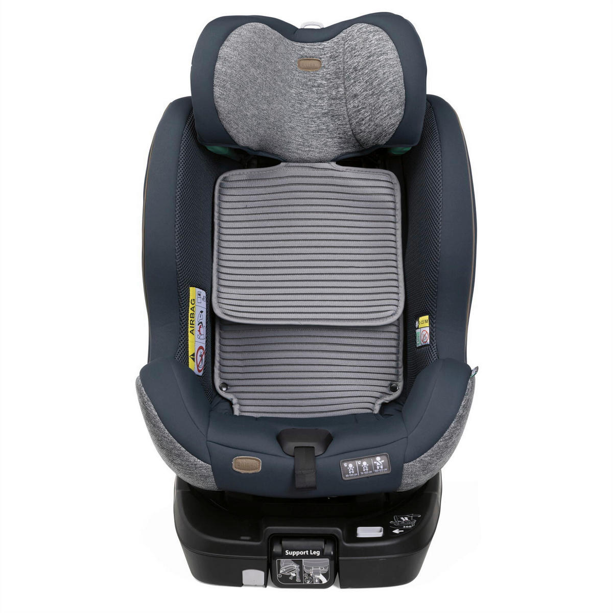 KINDERAUTOSITZ SEAT3FIT AIR   - Graphitfarben, Basics (49/44/61cm) - Chicco