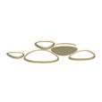 LED-DECKENLEUCHTE Acrux 90,5/52/4 cm  - Sandfarben, Design, Kunststoff/Metall (90,5/52/4cm) - Novel