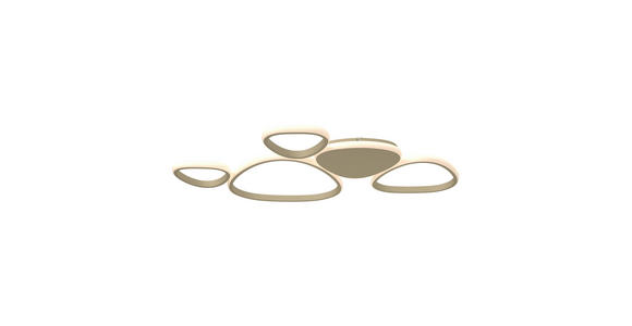 LED-DECKENLEUCHTE Acrux 90,5/52/4 cm  - Sandfarben, Design, Kunststoff/Metall (90,5/52/4cm) - Novel