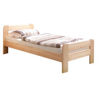 BETT 90/200 cm  in Kieferfarben  - Kieferfarben, Natur, Holz (90/200cm) - MID.YOU