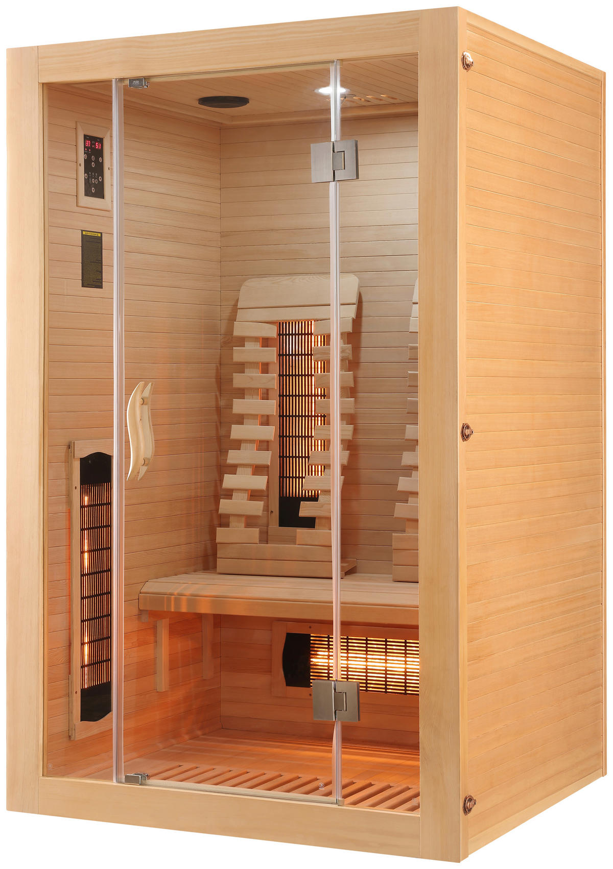 INFRAROTKABINE MALMÖ HEMLOCK für 2 Personen Malmö Hemlock  - Naturfarben, Basics, Holz (120/190/105cm)