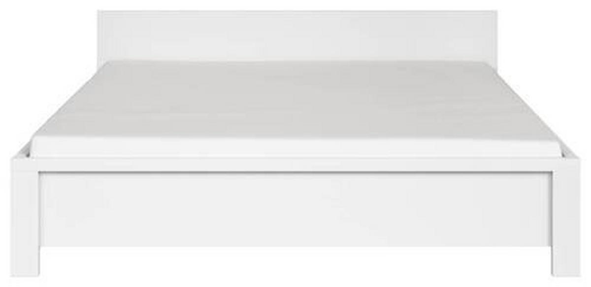 POSTELJA 160 cm   x 200 cm  , leseni material bela  - bela, Moderno, leseni material (160/200cm) - MID.YOU