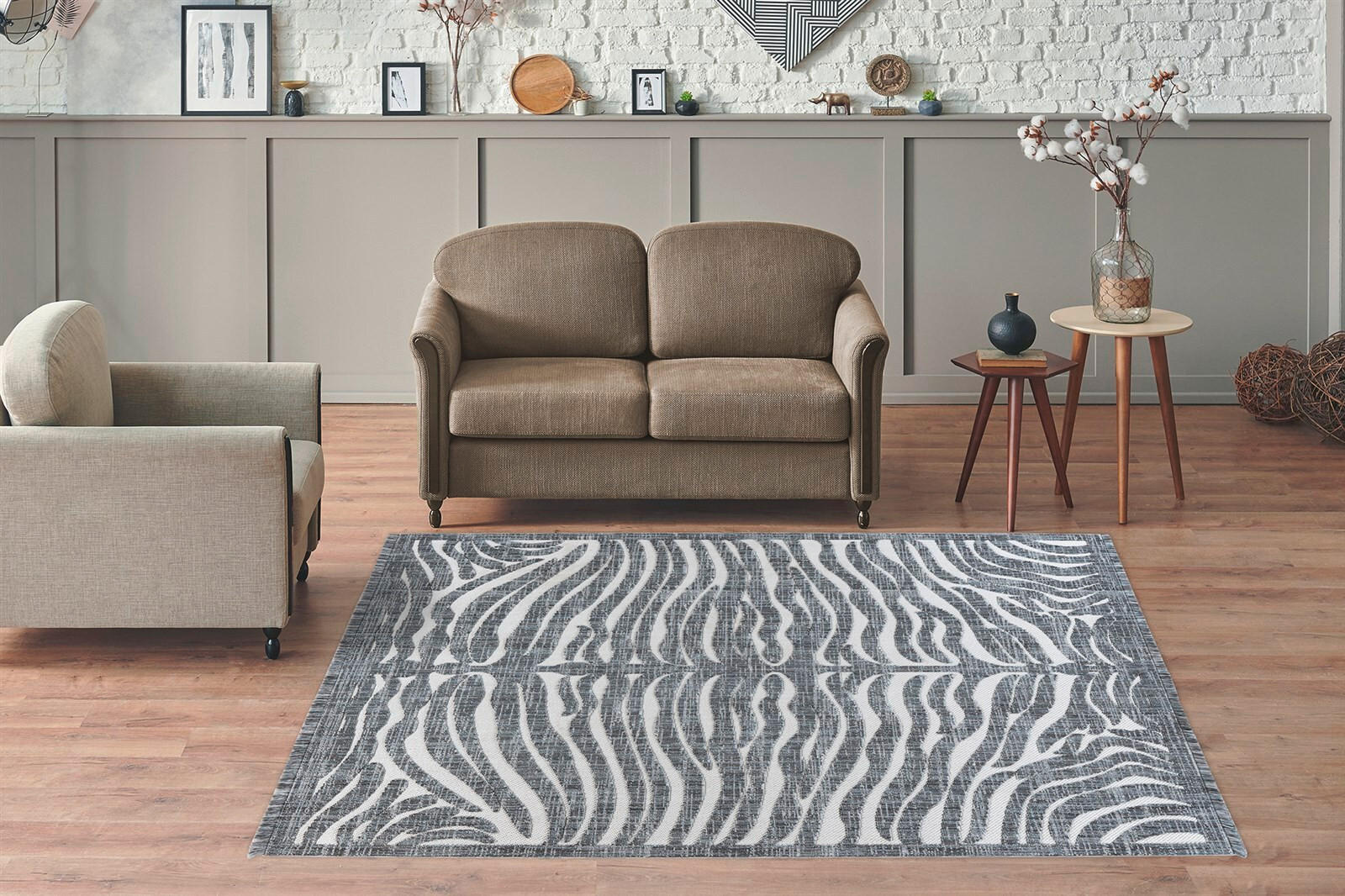 TEPPICH 80/150 cm Sarai 325 Grau Grau  - Grau, KONVENTIONELL, Textil (80/150cm)