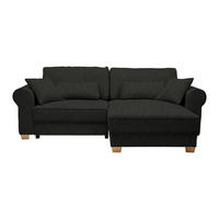 HÖRNSOFFA i svart  - svart, Modern, trämaterial/trä (255/185cm) - MID.YOU