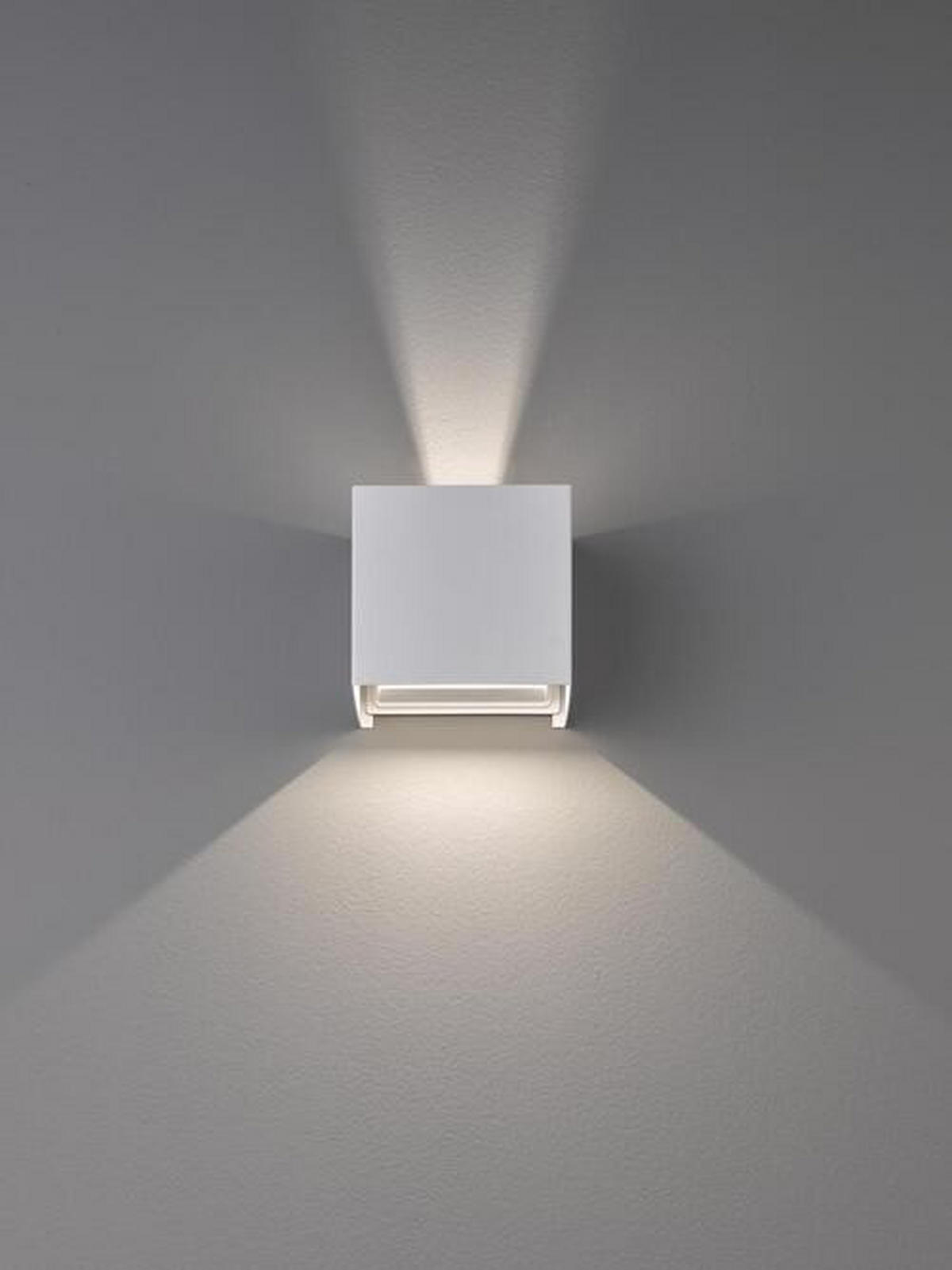 LED-WANDLEUCHTE - Weiss, Design, Metall (10/10cm) - Fischer & Honsel