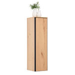 MIDISCHRANK 35/125/37 cm  - Eichefarben/Schwarz, MODERN, Glas/Holz (35/125/37cm) - Dieter Knoll
