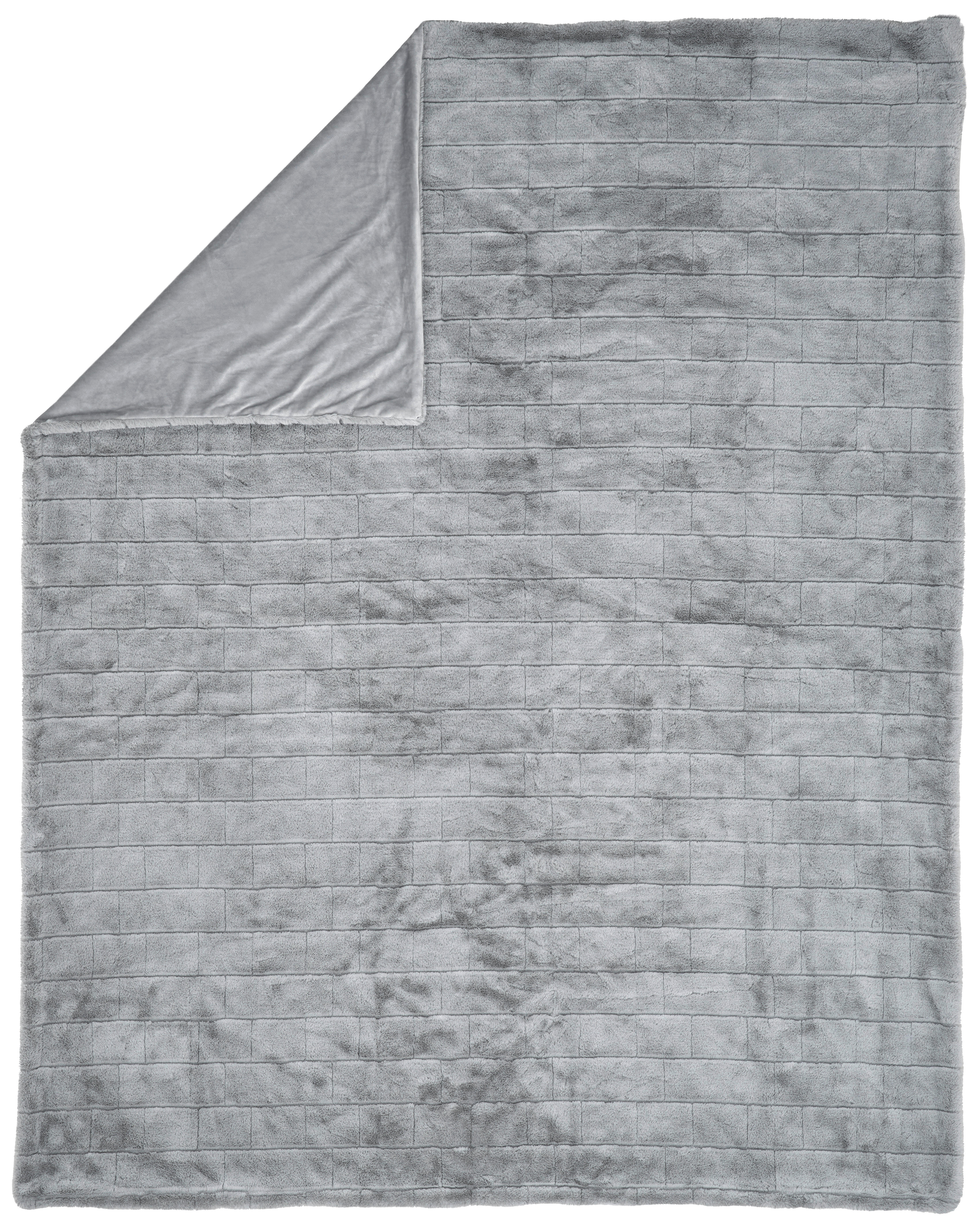 ĆEBE OD VEŠTAČKOG KRZNA 150/200 cm  - siva, Konvencionalno, tekstil (150/200cm) - Dieter Knoll