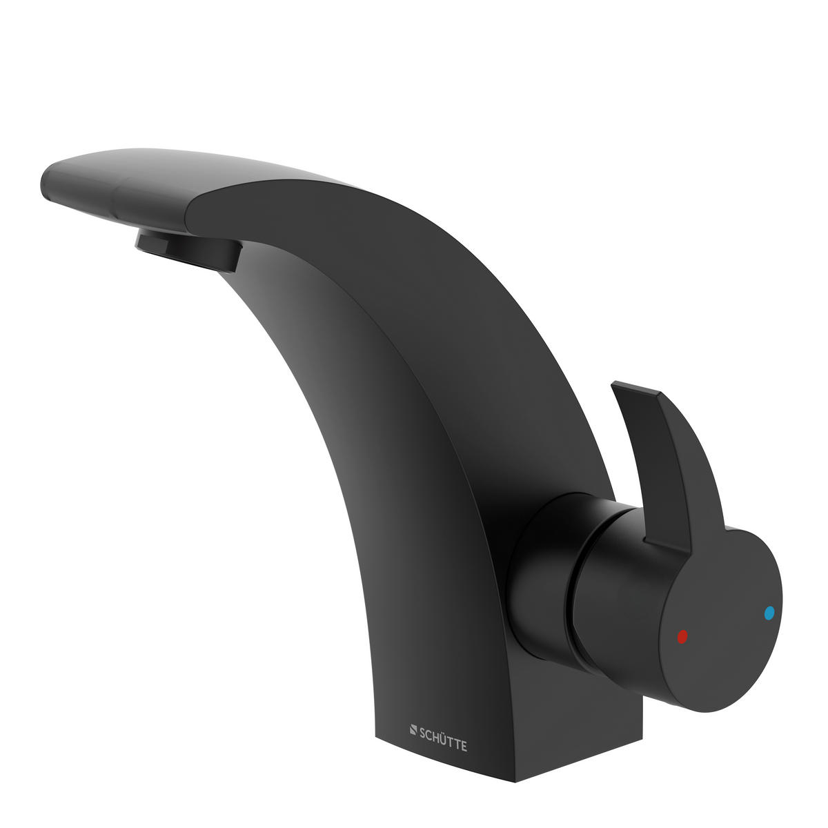 WASCHTISCHARMATUR 5,0/17,0/15,0 cm  - Schwarz, Modern, Metall (5,0/17,0/15,0cm) - Schütte