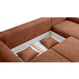 ECKSOFA Terracotta Chenille  - Terracotta/Grau, KONVENTIONELL, Kunststoff/Textil (293/205cm) - Carryhome