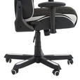 GAMINGSTUHL  in Lederlook, Mikrofaser Schwarz, Weiß  - Schwarz/Weiß, Design, Kunststoff/Textil (72/128-138/72cm) - Xora