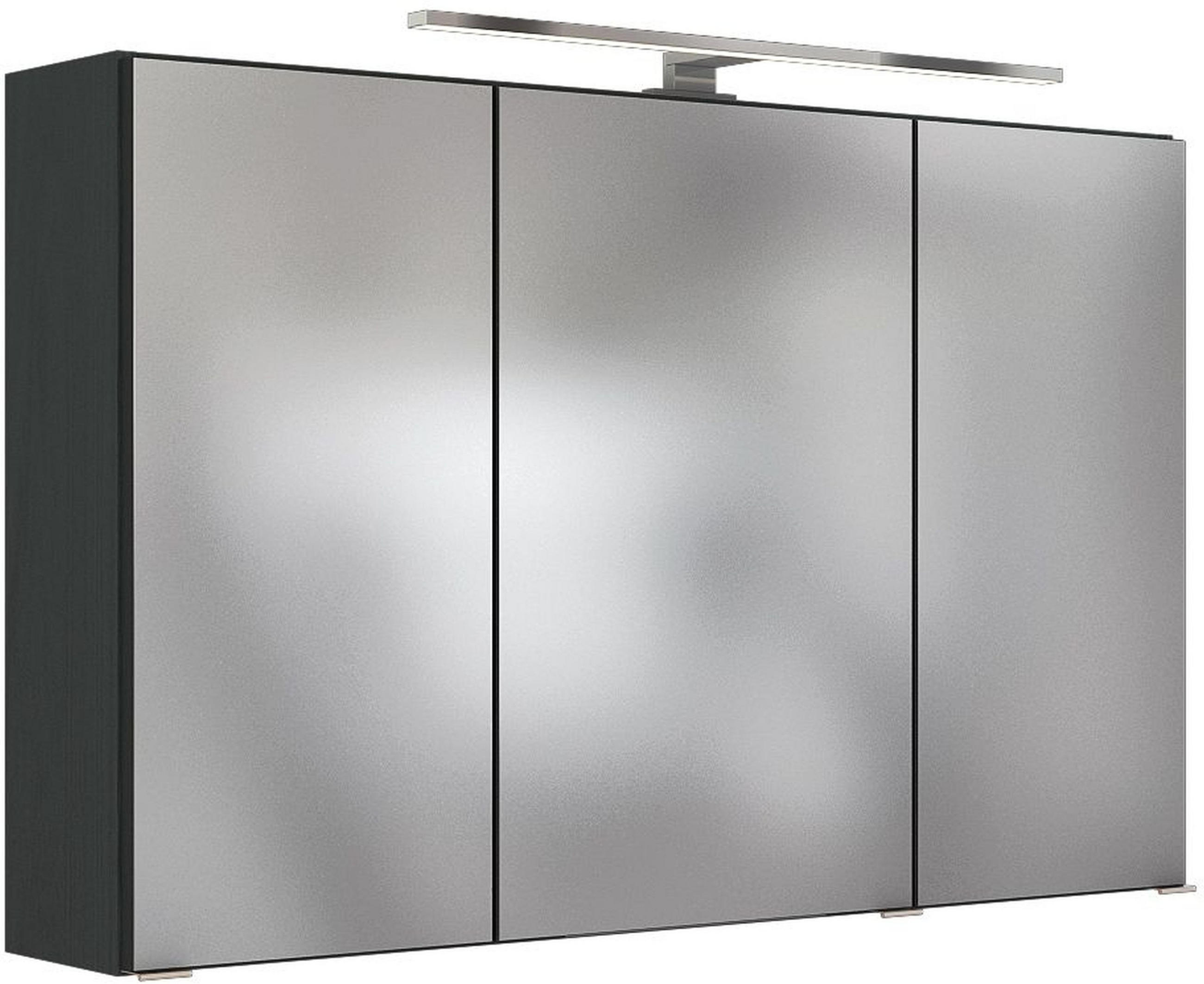 SPIEGELSCHRANK 100/66/20 cm  - Chromfarben/Grau, Design, Glas/Holzwerkstoff (100/66/20cm) - Held